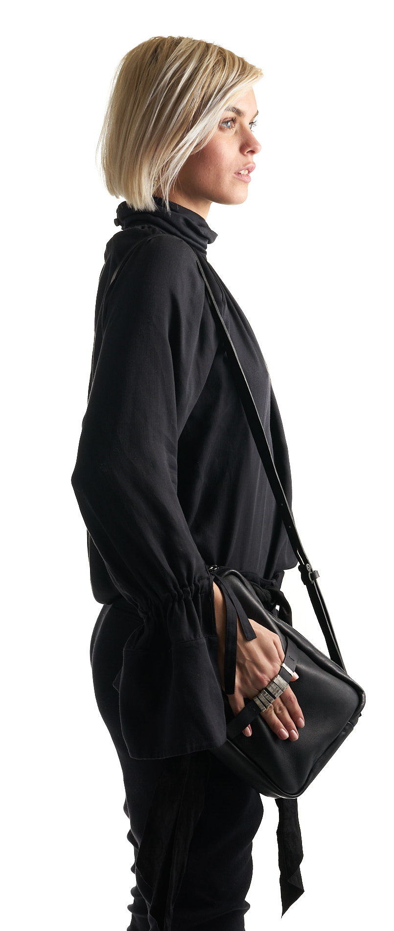 daniele basta leather and silver bags - WEARING